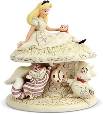 Jim Shore DSTRA White Woodland Alice Wonderland - 6005957