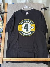 Vintage Green Bay Packers Brett Favre NFL Player  4 President T-shirt Tee XL
