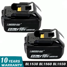 2X Genuine Battery FOR Makita BL1860B 18V LXT Lithium-Ion 5.0 Ah BL1830 BL1850