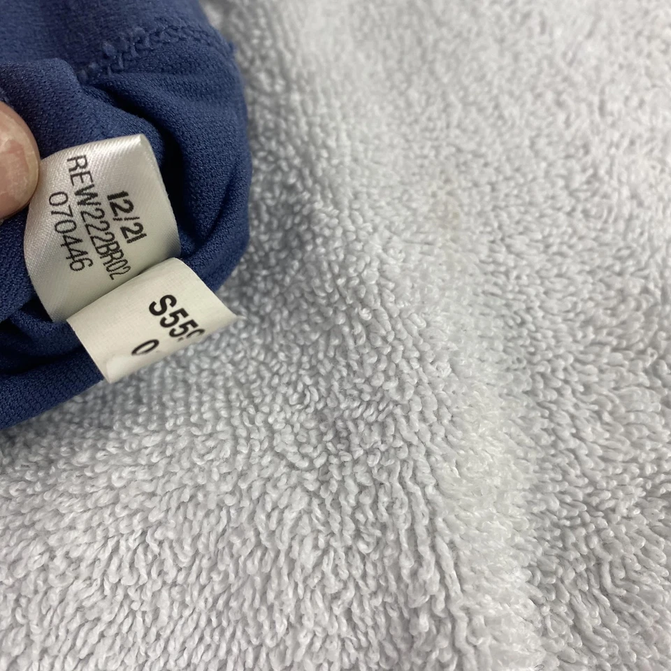 Reebok Sports Bra Womens Small Blue Yellow Strappy Back Athletic Gym Training S - Image 4 of 4