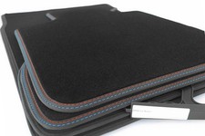 Premium Fu�matten f�r 3er BMW G20 G21 G80 M3 Doppelnaht Velours Automatte 4x Set