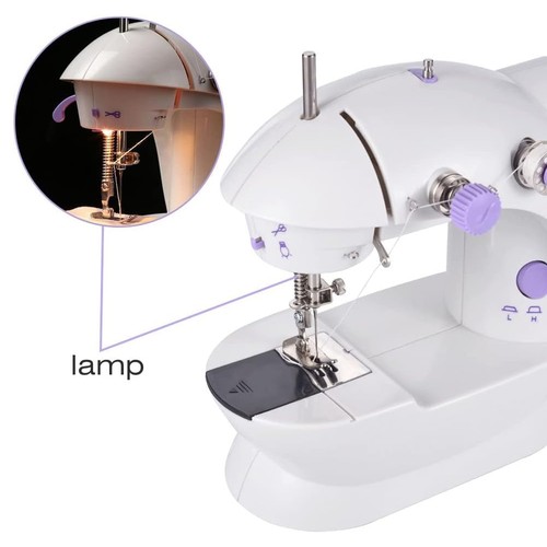 Elektrische Mini Nähmaschine mit Fußpedal Nähen Reparaturmaschine Flickmaschine - Bild 7 von 12