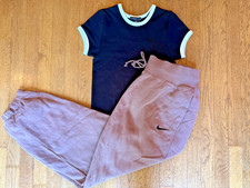 Nike Women s Mauve Jogger L and Ringer T M/L Set Free Ship