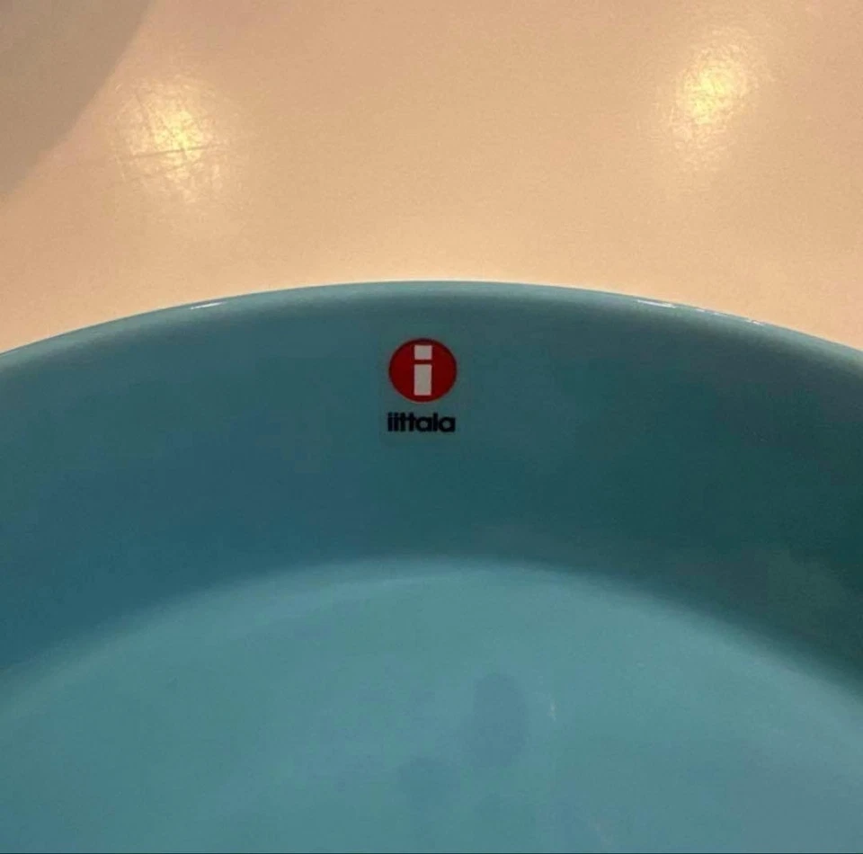 Iittala Teema Turquesa 10,2 pulgadas (26 cm) Juego de 2 Descatalogados Usados Japón Foto 4 de 4