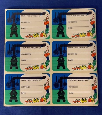 Vintage From the Kitchen of Canning-Cooking Jar Labels. 90 stickers.