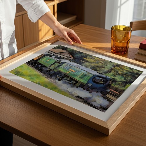 Bulleid Pacific 34092 City of Wells A3 Kunstdruck Poster Modelleisenbahnen Züge | Zustand: New