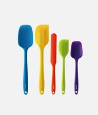 5PCS Silicone Rubber Spatula Set, VITUER Food Grade BPA-Free Spatulas for kit...