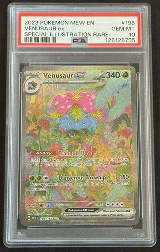 PSA 10 Venusaur EX 198/165 Pokemon 151 English