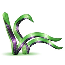 LEADZM  2PC 6.9ft  Inflatable Giant Blow Up Spooky Spider Pumpkin