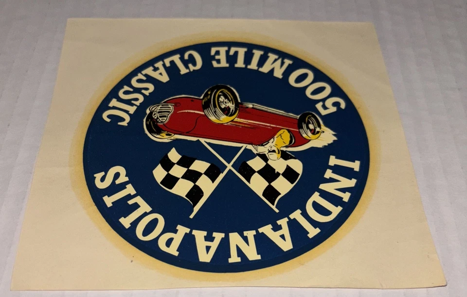 Vintage Indianapolis 500 Mile Classic Car Race Decal Royalac Water Transfer - Image 4 of 4