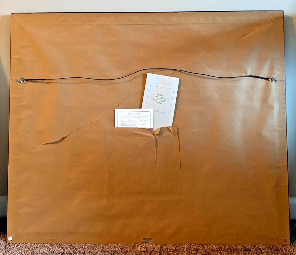 Impresión artística numerada firmada por Robert BATEMAN Centenario Granja 173/950 Foto 4 de 4