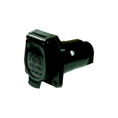 Pollak 12-707EP Pollack 7-Way Black Plastic Car End Socket Only