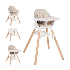High Chair, 6 in 1 Wooden Convertible High Chairs for Babies and Toddlers, Boost