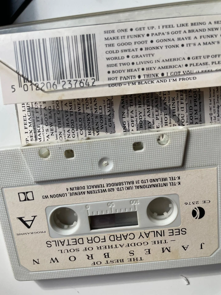 James Brown-The Best Of James Brown The Godfather Of Soul K-tel  1987 Cassette - Image 4 of 4