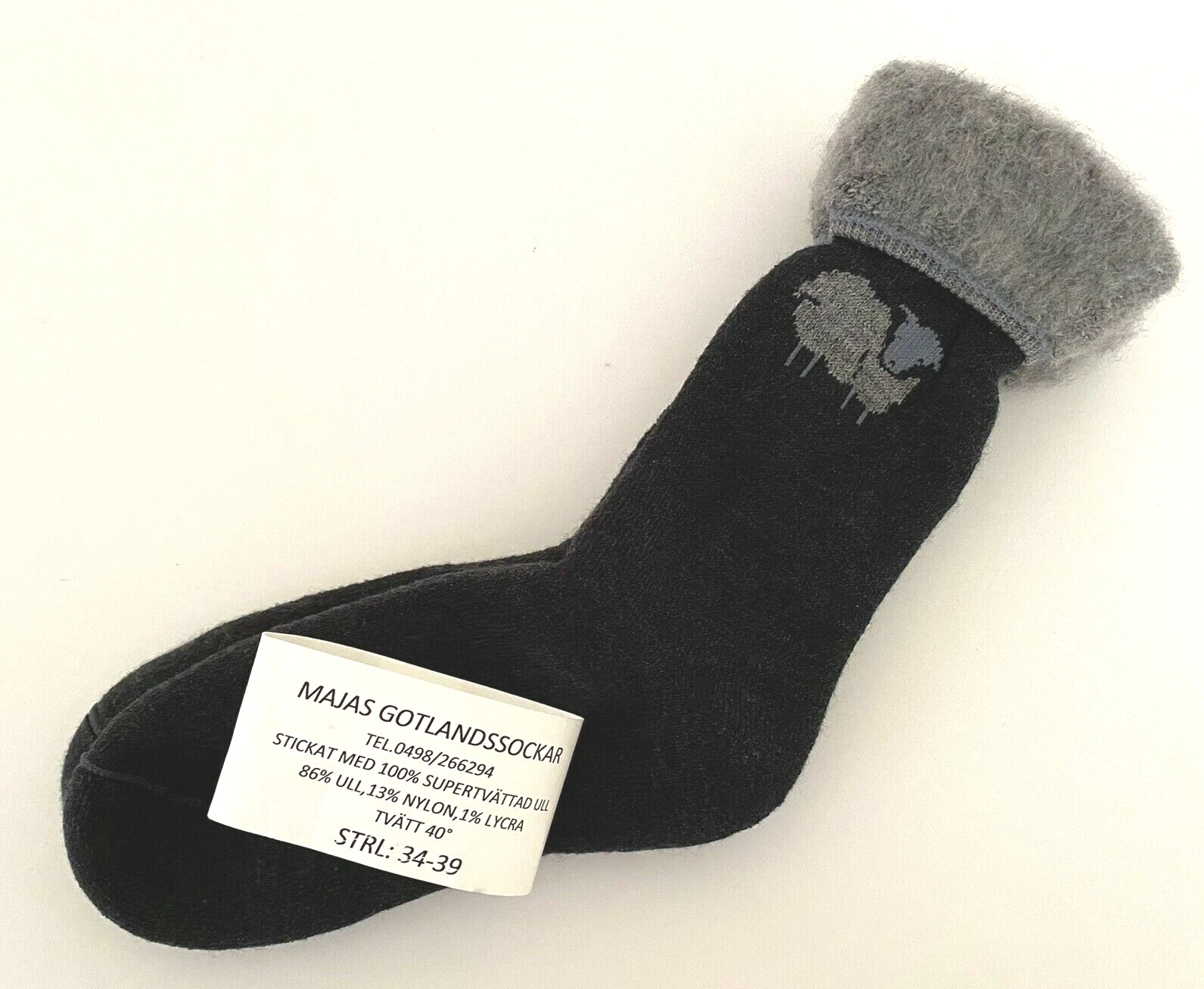NWT Majas Gotlandssockar 86% Wool Socks ~ Women's Size M ~ Made in Sweden
