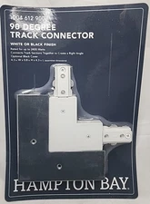 Hampton Bay Linear Track Lighting Right Angle Coupler - Black or White 90 Degree