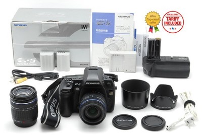 2 Objektive [TOP NEUWERTIG] Olympus E-5 12.3MP DSLR Kamera Body 14-42mm 40-15...