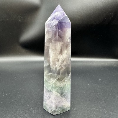 2 Lb Natural Rare Fluorite Obelisk Quartz Crystal Healing Reiki Tower 7inch