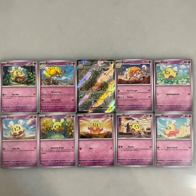 x10 Flittle espathra EX Tera pokemon mixed lot no duplicate Cute Funny cards  