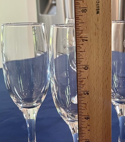 New Pasabahce Circle Turkey Art of Glass Champagne Flute Wine Set of 4 - Picture 10 of 10