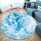 3D Blue Abstract ZHUA2724 Game Non Slip Rug Mat Photo Carpet Zoe