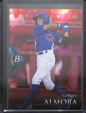 2014 Bowman Platinum Red #BCP90 Albert Almora No 10 of 25