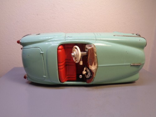 SCHUCO US ZONE GERMANY VINTAGE 1950'S TINPLATE CAR No 4003 COMBINATO RARE VG - Imagen 7 de 8
