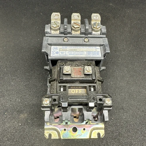 ALLEN BRADLEY 500L-D0D93 SER A 60AMP CONTINUOUS RATING CONTACT (st1017)