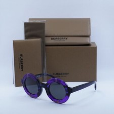BURBERRY Kids JB4386 411387 Violet Check/Dark Grey 40-27-125 Sunglasses New A...