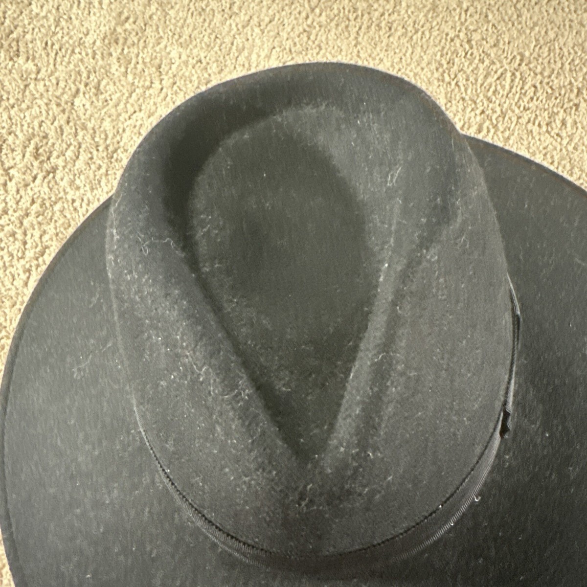 Brixton Joanna Black Felt Fedora Hat Ribbon Band NWT SZ Medium Australian Wool Such a good classic hat! The Brixton Joanna has a wide brim  main image 3