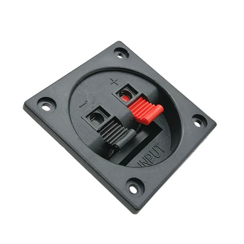 20 SZTUK Audio czerwony i czarny klips do przewodu 57 * 57mm dwa głośniki klips do przewodu Otwór WP2-7 - Zdjęcie 4 z 5