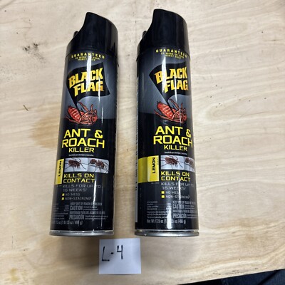 2 Black Flag Ant & Roach Killer, Kills On Contact For Up To 16 Weeks - 17.5 oz.