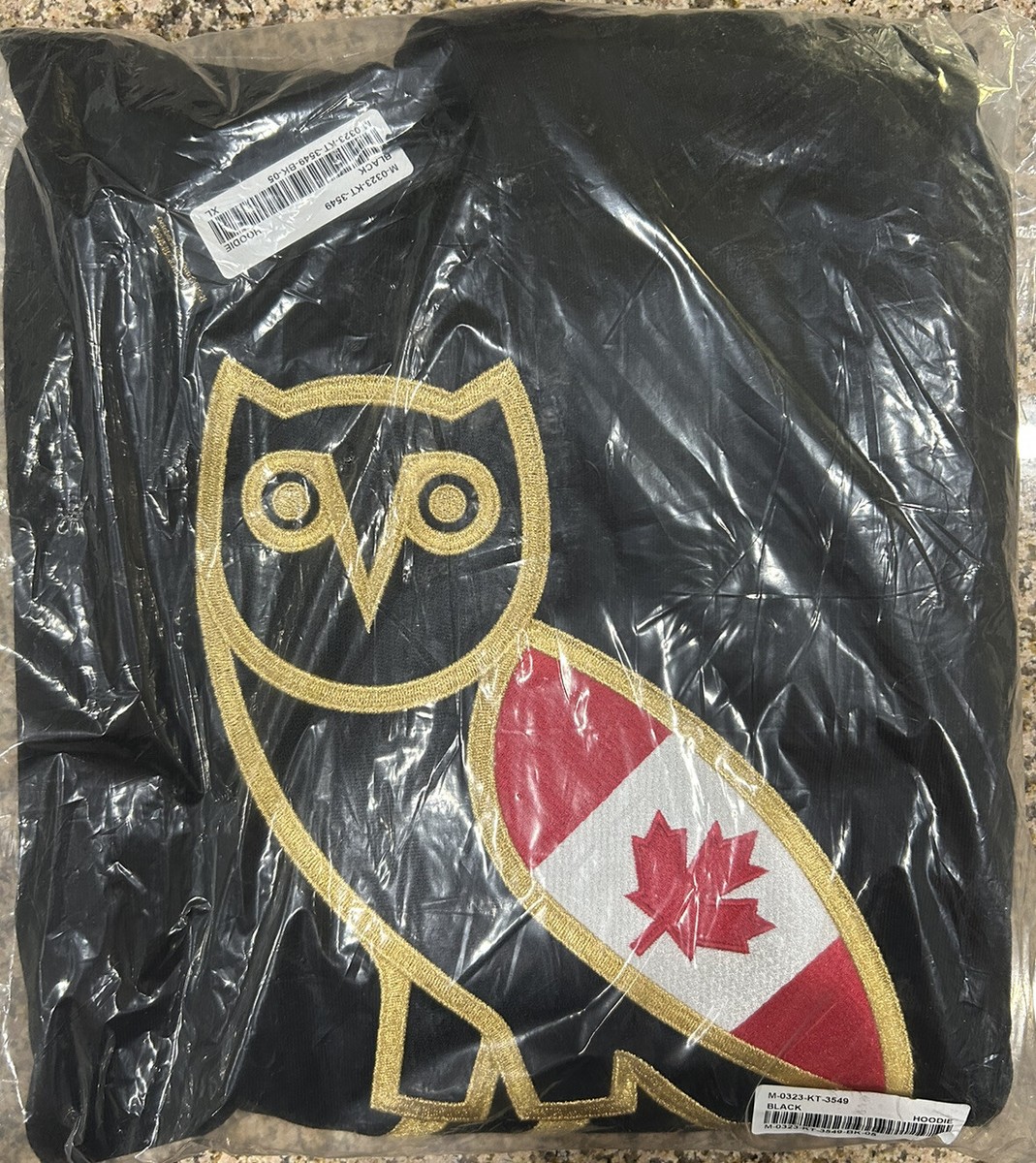 NEW Octobers Very Own Drake OVO OG Gold Owl CAD Hoodie Black