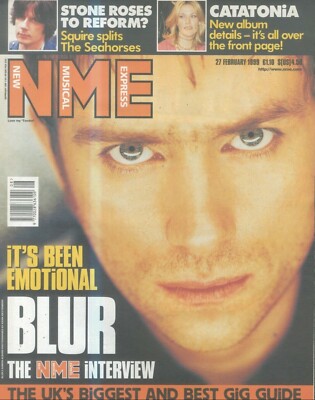 SFBK83 NME DECKBLATT 15X11 DAMON ALBARN BLUR 27.2.1999