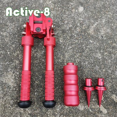 6.5-9inch Rifle Bipod Quick Detach Mount Adjustable Leg With Spike Feet For Rail