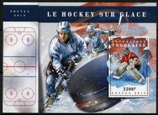 Togo 2018 Eis Hockey Souvenir Blatt Neuwertig Nh