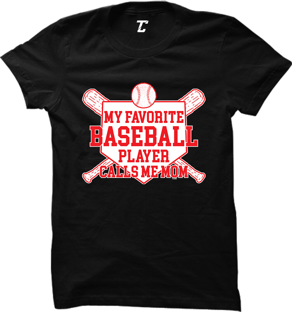 Womens My Favorite Baseball Player Calls Me Mom Shirt Womens My Favorite Baseball Player Calls Me Mom Shirt