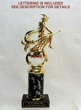 CAMO HALLOWEEN TROPHY WITCH ON BROOM TRUNK OR TREAT COSTUME PARTY BLACK MARBLE