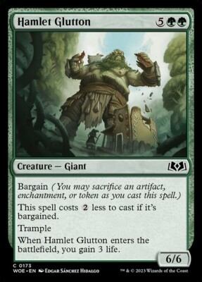 x4 NM (Playset) Hamlet Glutton, MTG, Wilds of Eldraine, Magic the Gathering, 173