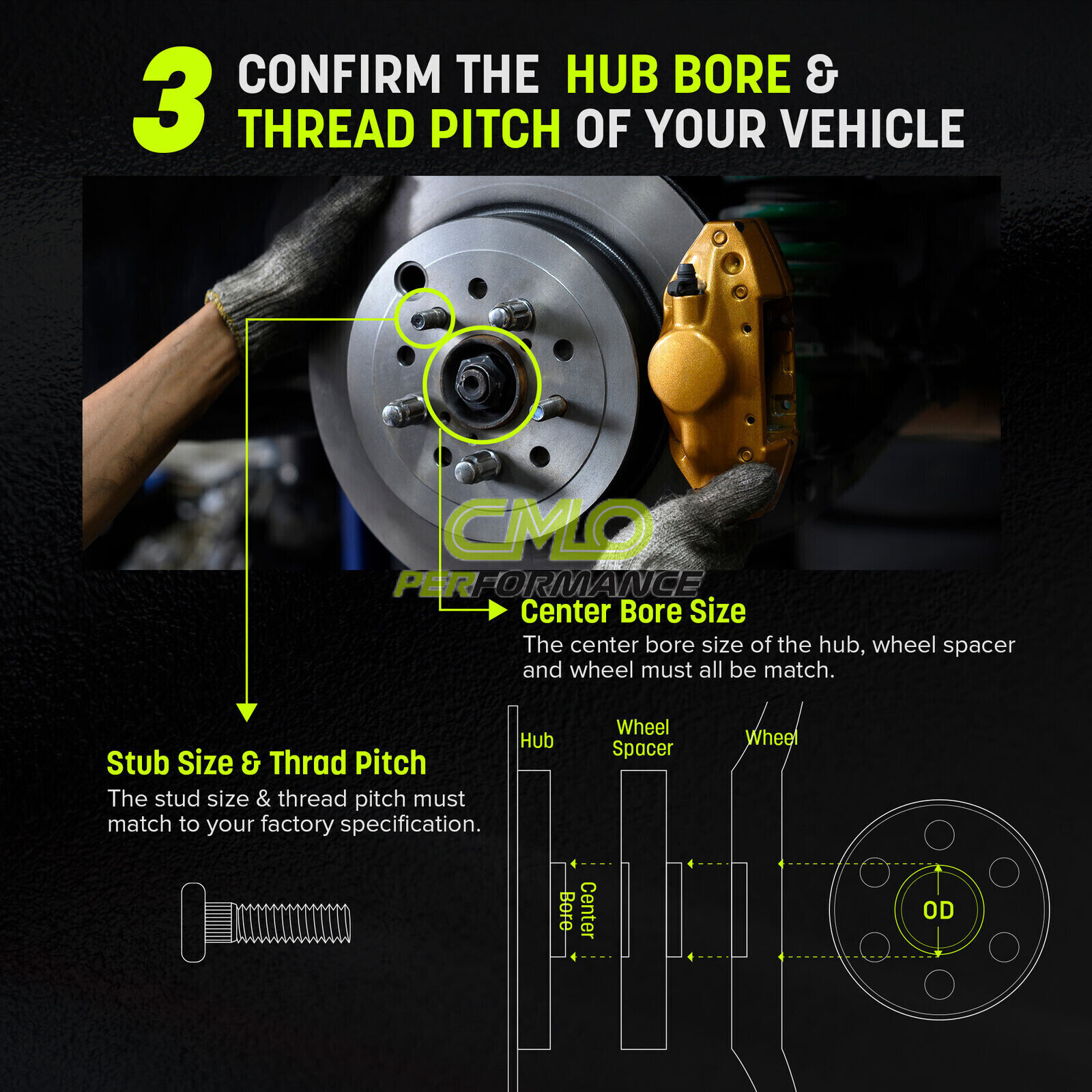 2pc Hub Centric Wheel Spacers 5x100 to 5x100 54.1mm Bore 12x1.5 Lugs