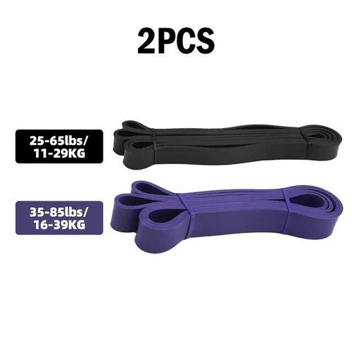 Widerstandsband Set Elastisch Übung Sport Kraft Klimmzughilfe Pilates - Bild 14 von 19