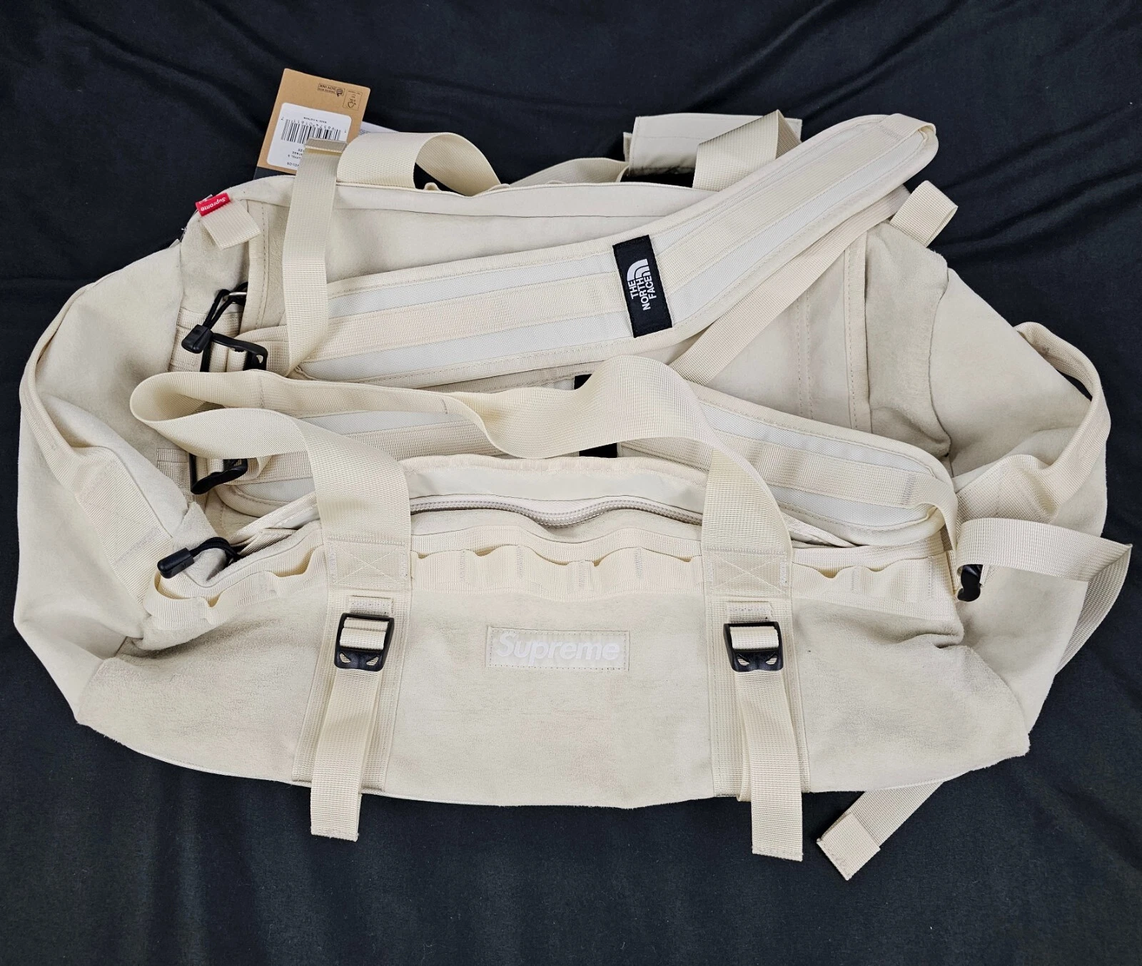 Petit sac de sport de camp de base Supreme x The North Face pierre blanche FW23 NEUF