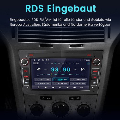 Carplay Autoradio Für Opel Corsa C/D Zafira B Astra H Android13 GPS NAVI 2+64GB - Bild 12 von 15