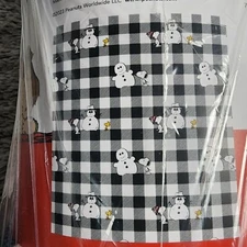 NWT PEANUTS Snoopy Snowman ⛄️ Woodstock Throw Blanket 50"x70” Christmas Plaid