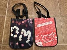 NEW LULULEMON OM and Red Small Reusable Shopping Bag - Lot of 2