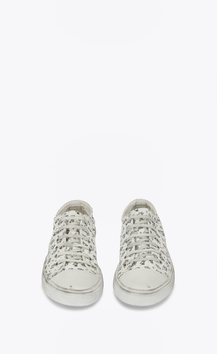 Saint Laurent★Bedford Mini Robot Print Low-Top Sneakers NIB Saint Laurent Bedford Mini Robot Print Low-Top Sneakers