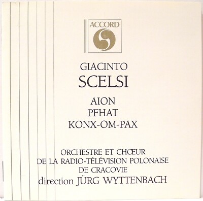 Giacinto Scelsi    Aion - Pfhat - Konx-Om-Pax CD Combined Shipping