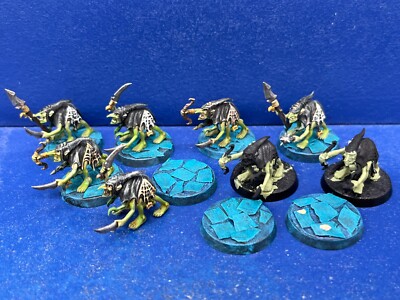 Warhammer Quest - 8 Grot Scuttlings der Orks & Goblins - teilweise GUT BEMALT