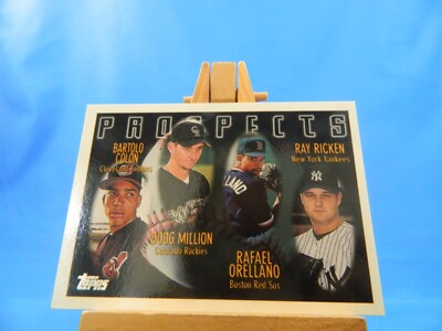 Bartolo Colon Million Orellano Ricken Topps 1996 #428 Prospects