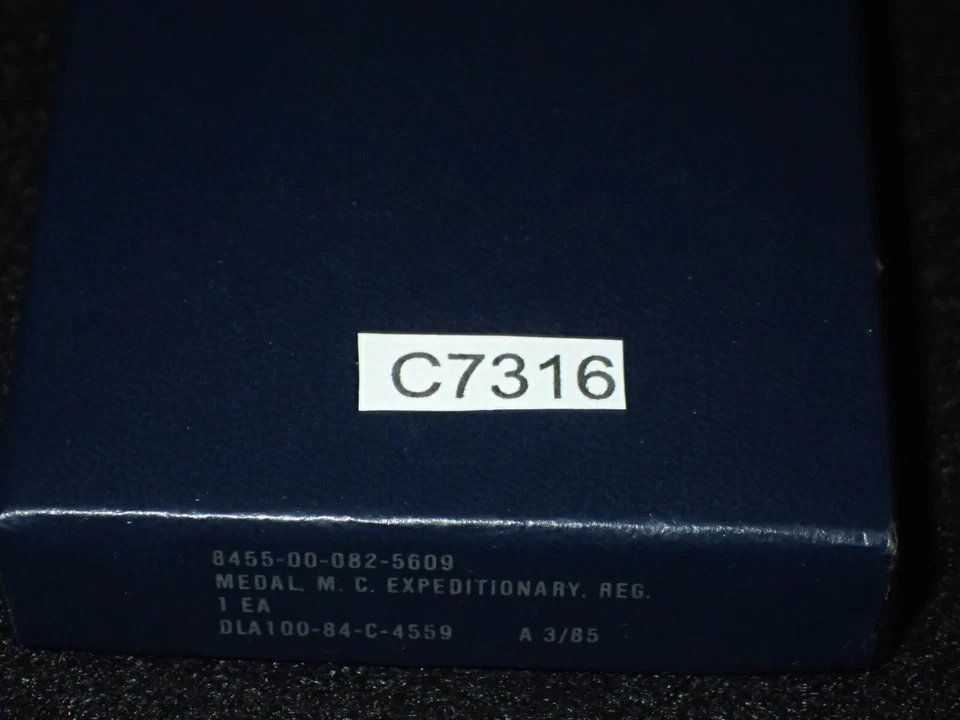 Prendedor de medalla expedicionaria del Cuerpo de Marines del USMC de la Guerra Fría 1985 - sin cinta/solapa Foto 3 de 3
